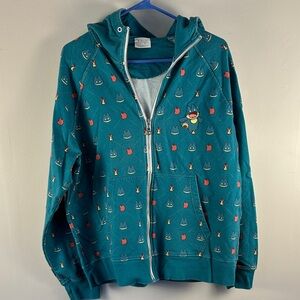 Women’s Munchlax Pokémon Teal Hoodie with Fun Print